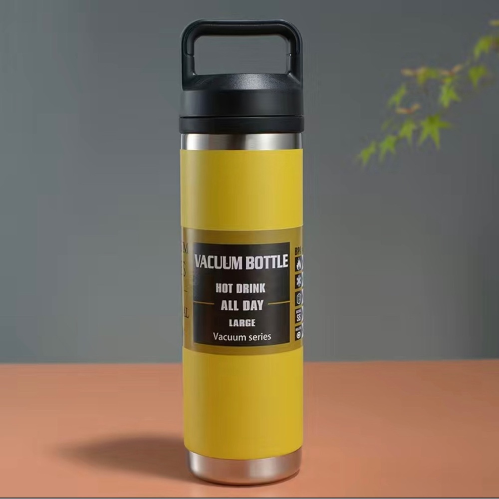 Sports Water Bottle, Portable Insulated Cup With Handle